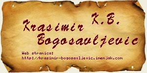 Krasimir Bogosavljević vizit kartica